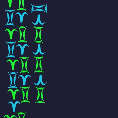 Burçlar ile dikişsiz desen, vektör arka plan