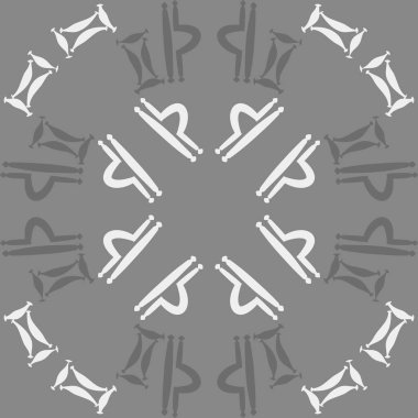 Soyut basit zodyak süsleme Dikişsiz desen