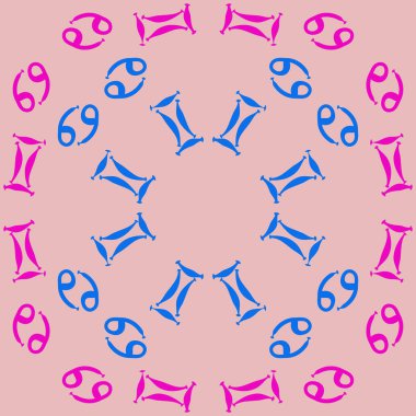 Soyut basit zodyak süsleme Dikişsiz desen