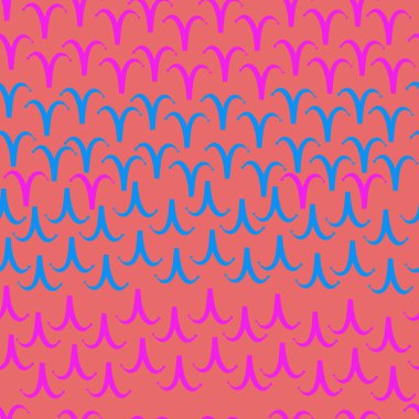 Soyut basit burç süs sembolleri Dikişsiz desen