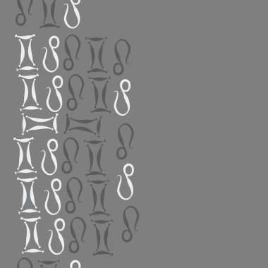 Soyut burçlar süs ile dikişsiz desen