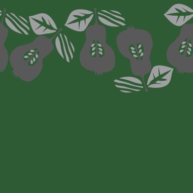 Soyut basit armut Dikişsiz desen