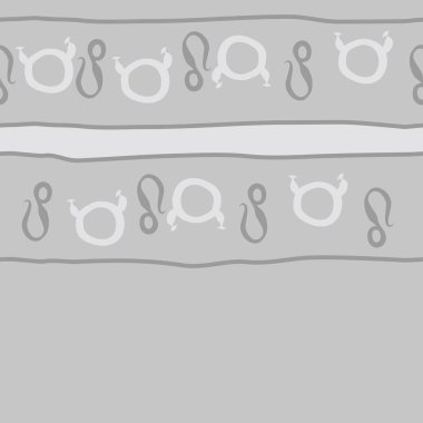 Burç burçları ile dikişsiz soyut desen, Boğa ve Aslan burçları vektör illüstrasyon 