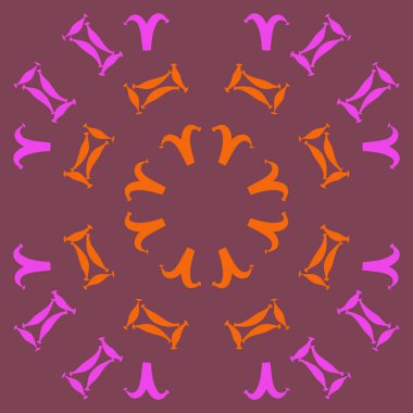 Soyut basit zodyak süsleme Dikişsiz desen