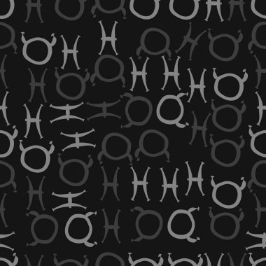 Soyut basit zodyak süsleme Dikişsiz desen