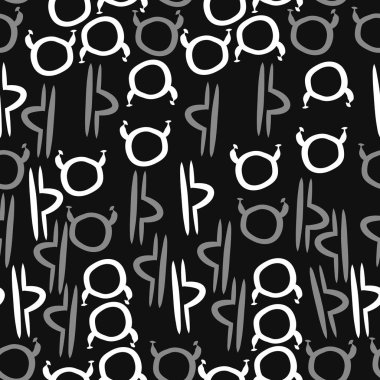 Soyut basit zodyak süsleme Dikişsiz desen