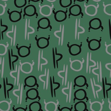 Soyut basit zodyak süsleme Dikişsiz desen