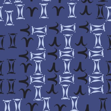 Koç ve İkizler burçları ile dikişsiz desen