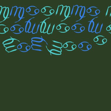 Zodiac Signs ile farklı Dikişsiz desen