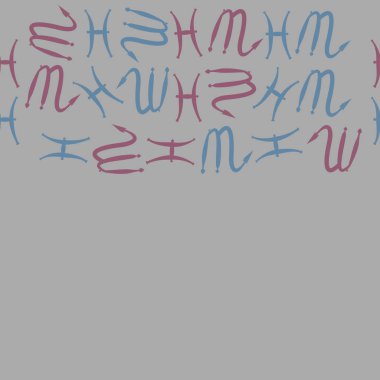 desen arka plan, Burç işaretleri ile vektör deseni 