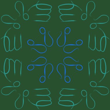 desen arka plan, Zodiac Signs 