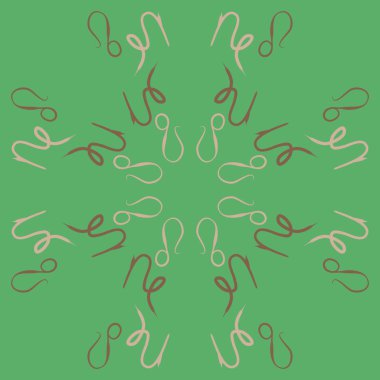 Soyut basit burç süslerinin kusursuz deseni