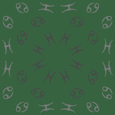 Soyut basit zodyak süsleme Dikişsiz desen