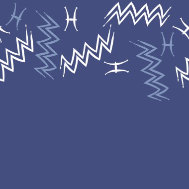 Soyut basit burç süslerinin kusursuz deseni