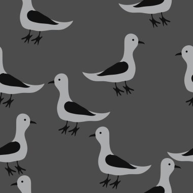 renkli dikişsiz güvercinler desen, sadece vektör illüstrasyon 