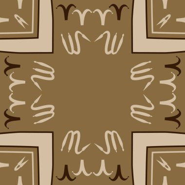 Soyut basit zodyak süsleme Dikişsiz desen