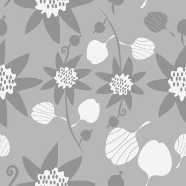 Kusursuz çiçek deseni, vektör çizimi