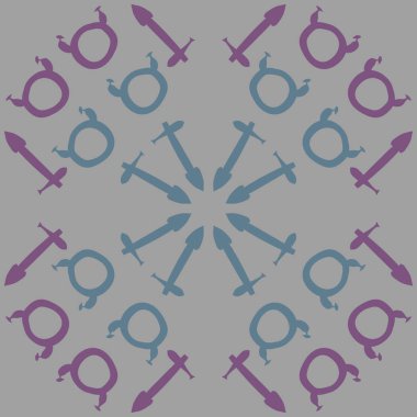 Soyut basit zodyak süsleme Dikişsiz desen