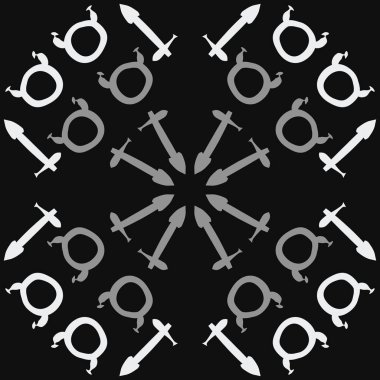 Soyut basit zodyak süsleme Dikişsiz desen