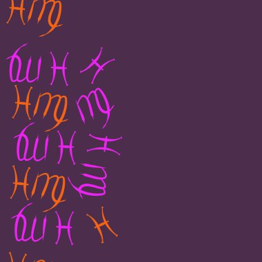 Soyut basit burç süslerinin kusursuz deseni