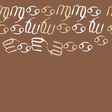 Zodiac Signs ile farklı Dikişsiz desen