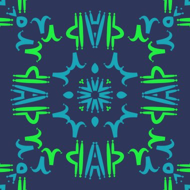 Zodiac Signs ile Dikişsiz soyut desen, vektör illüstrasyon