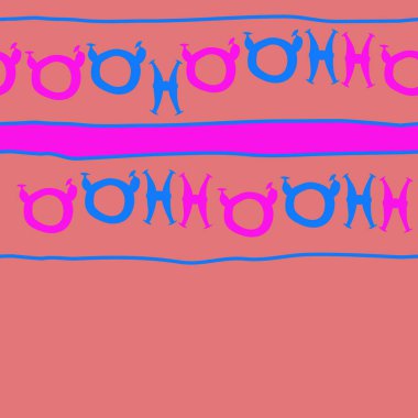 parlak renkli Burçlar ile Dikişsiz soyut desen, Boğa ve İkizler burçları vektör illüstrasyon 