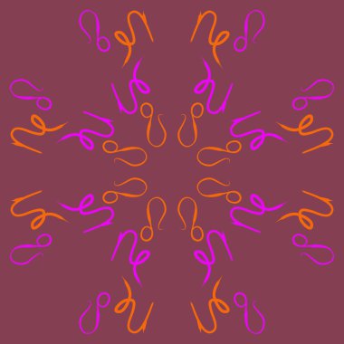 Soyut basit burç süslerinin kusursuz deseni