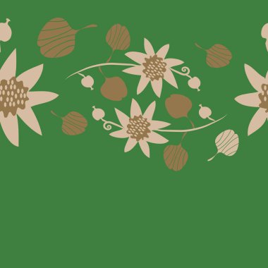 Kusursuz çiçek deseni, vektör çizimi