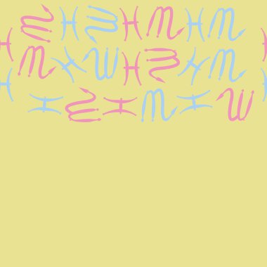 desen arka plan, Burç işaretleri ile vektör deseni 