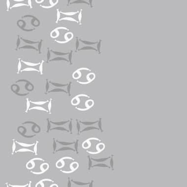 desen arka plan, burçlar ile soyut vektör illüstrasyon 