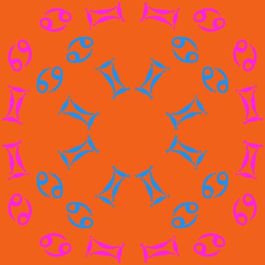 Soyut basit zodyak süsleme Dikişsiz desen