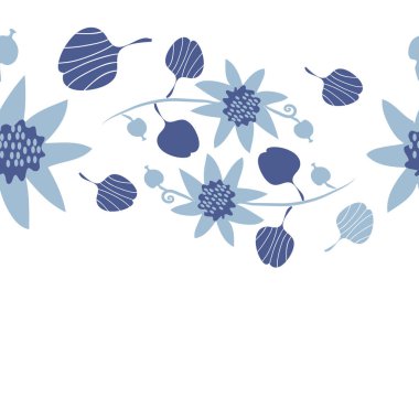 Kusursuz çiçek deseni, vektör çizimi