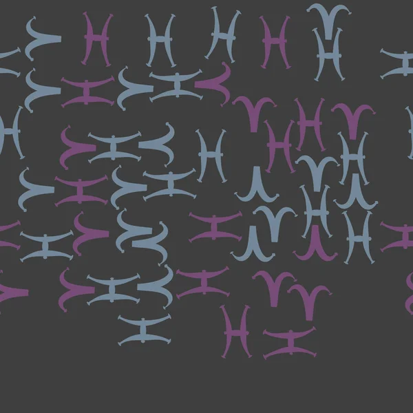 Padrão Sem Costura Ornamento Abstrato Simples Zodíaco —  Vetores de Stock
