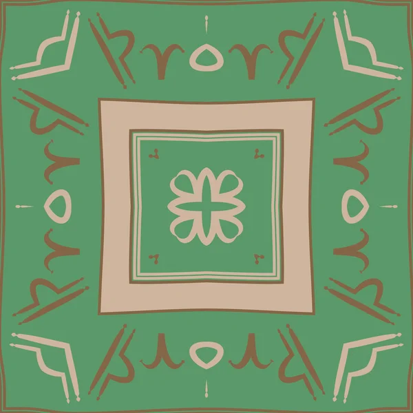 Απεικόνιση Διάνυσμα Αφηρημένων Καλλωπιστικών Σχημάτων Αντιγραφή Χώρου Πράσινο Φόντο — Διανυσματικό Αρχείο