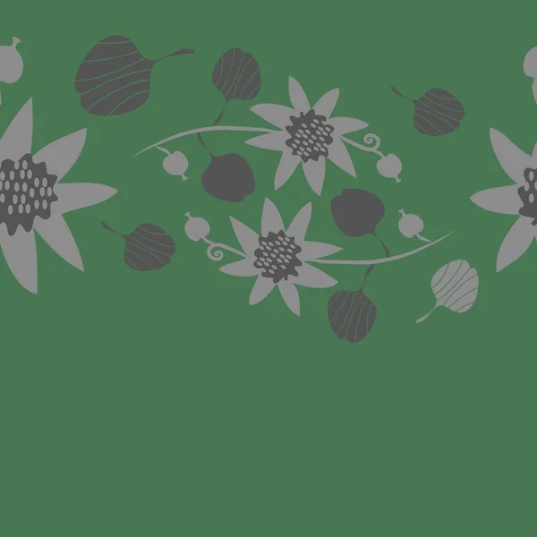 Patrón Floral Sin Costuras Ilustración Vectorial — Vector de stock