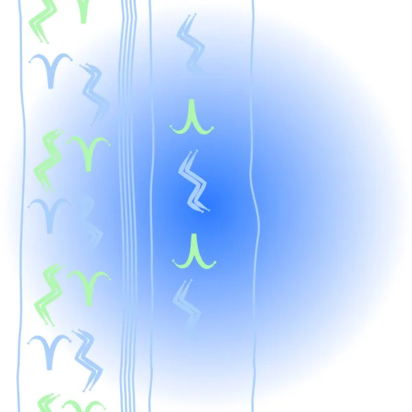 Циркулярный Рисунок Знаков Зодиака Каракулей Копировального Пространства — стоковый вектор
