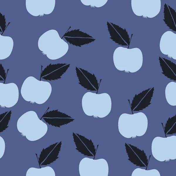 사과와 잎추상 — 스톡 벡터