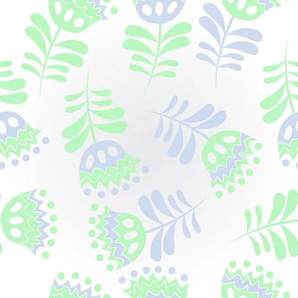 Patrón Floral Sin Costuras Ilustración Vectorial — Vector de stock