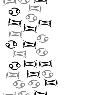 desen arka plan, burçlar ile soyut vektör illüstrasyon 