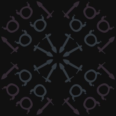 Soyut basit zodyak süsleme Dikişsiz desen