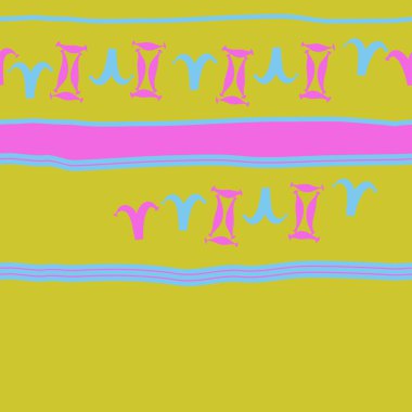 Zodyak işaretleri Dikişsiz desen - koç, İkizler. Vektör çizimi