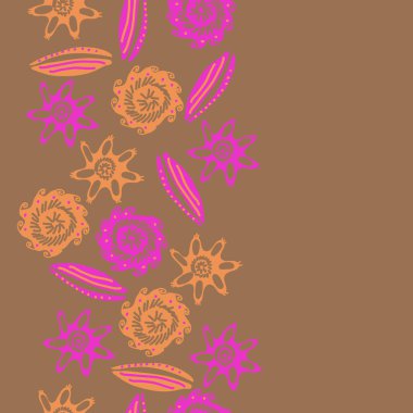 dikişsiz deniz deseni, sadece vektör illüstrasyon