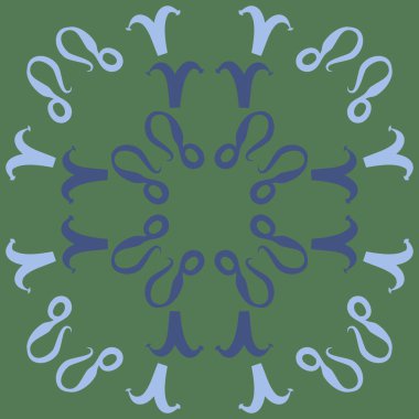 Zodiac Signs ile Dikişsiz soyut desen, vektör illüstrasyon