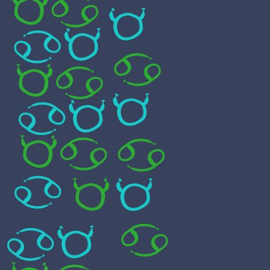 Soyut basit zodyak süsleme Dikişsiz desen