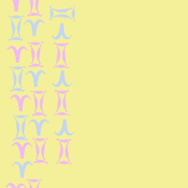 Burçlar ile dikişsiz desen, vektör arka plan