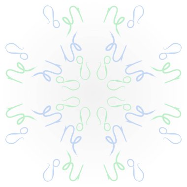 Soyut basit burç süslerinin kusursuz deseni