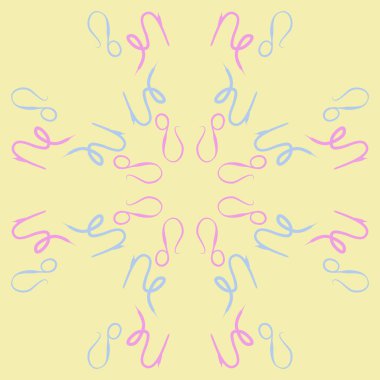 Soyut basit burç süslerinin kusursuz deseni