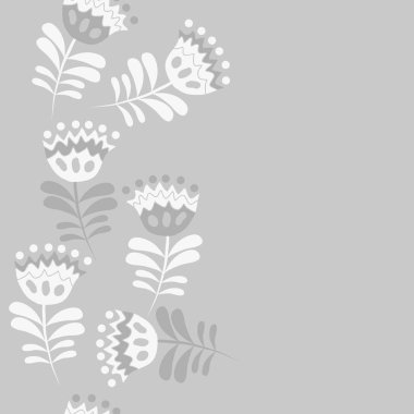 Renkli çiçekler ile dikişsiz soyut desen