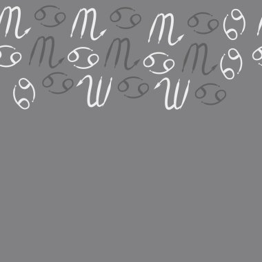 desen arka plan, Burç işaretleri ile vektör deseni 